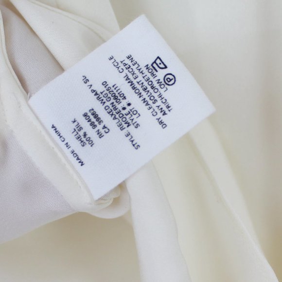 NWT Theory Tie Front Silk Top - Picture 7 of 14